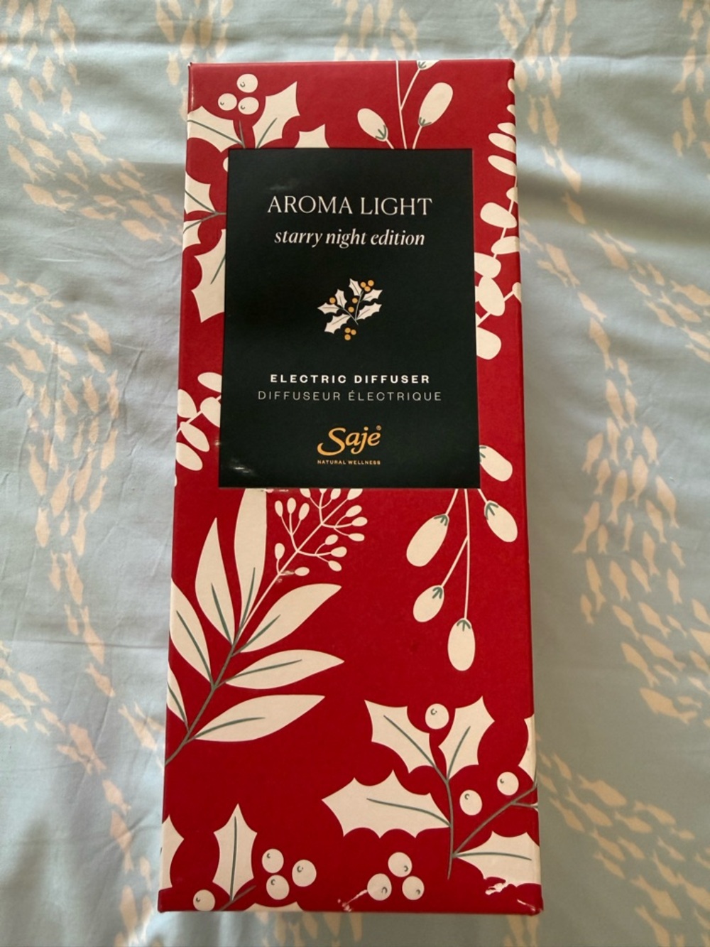 Saje Aroma Light Starry Night Edition Diffuser - Red & White Holiday Design